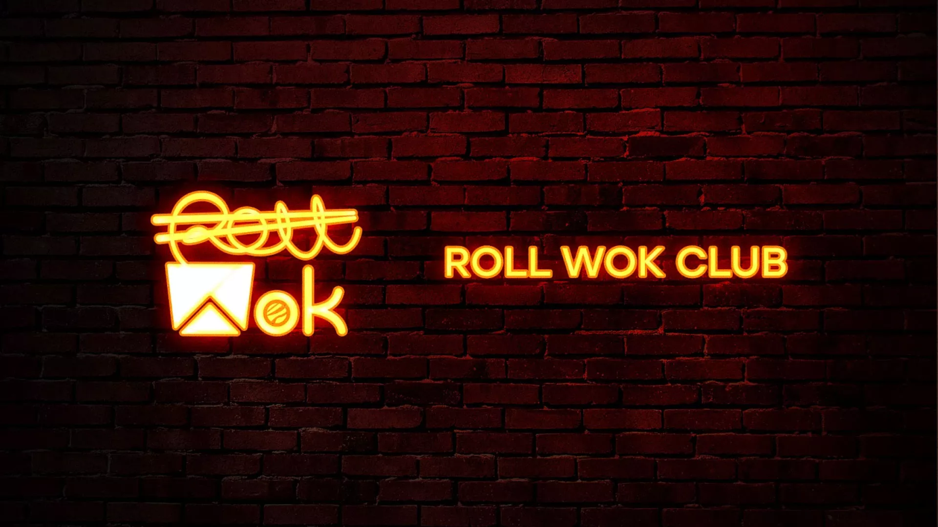 Разработка интерьерной вывески суши-бара «Roll Wok Club» в Нижней Салде
